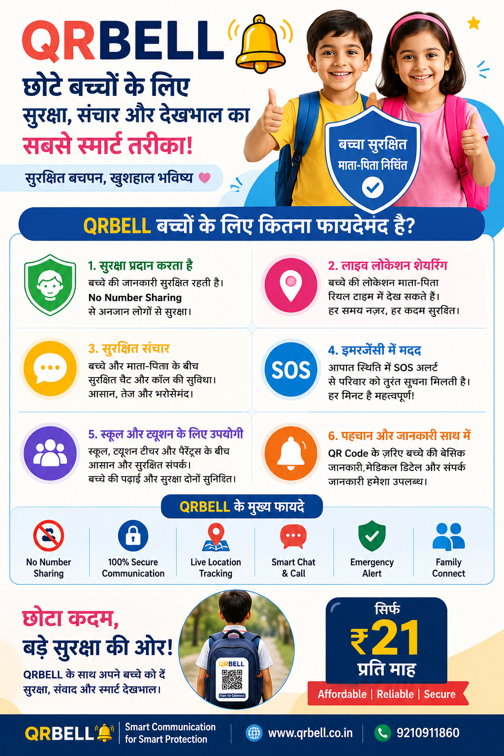 QRBELL Child Safety Solution – बच्चों की सुरक्षा के लिए एक स्मार्ट और आधुनिक समाधान